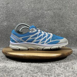 Merrell Bare Access Ultra Women's Size 9 Blue Silver Trail Running Shoes Used